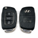 OEM Flip Key for Hyundai  2017+   Buttons:3 / Frequency:433 MHz / Transponder: TIRIS DST40  /   Model : RKE-4F30