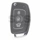 OEM Flip Key for Hyundai Tucson / IX35 2014+ Buttons:3 / Frequency:433MHz / Transponder:PCF 7936/ ID46/ HITAG2 / Blade signature:HY22 / Immobiliser System:Immobiliser Box / Part No:95430-C7600/ RKE-4F08/ 95430-2S750