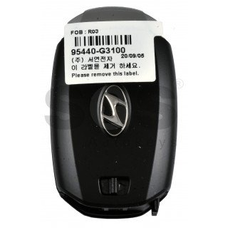 OEM Smart Key for Hyundai i30 2018+ Buttons:3 / Frequency:433MHz /  Transponder:TIRIS RF430 (8A)/ Blade signature:HY22 / Part No:95440-G3100/  Keyless