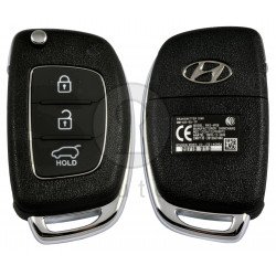 OEM Flip Key for Hyundai Santa FE  2013+ Buttons:3 / Frequency:433 MHz / Transponder: TIRIS DST80  / Part No: 95430-2W400/2W401 /  Manufacture: Hyundai Mobis