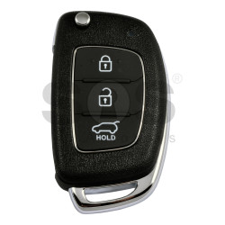 OEM Flip Key for Hyundai Santa FE  2013+ Buttons:3 / Frequency:433 MHz / Transponder: TIRIS DST80  / Part No: 95430-2W400/2W401 /  Manufacture: Hyundai Mobis