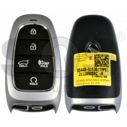 OEM Smart Key for Hyundai  Santa Fe 2021 Buttons:5 / Frequency:433MHz / Transponder:HITAG 3/NCF 29A / Part No:  95440-S1530	 / Keyless Go / Automatic Start 