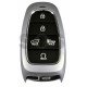 OEM Smart Key for Hyundai  Santa Fe 2021 Buttons:5 / Frequency:433MHz / Transponder:HITAG 3/NCF 29A / Part No:  95440-S1530	 / Keyless Go / Automatic Start 