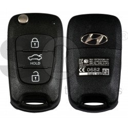 OEM Flip Key for Hyundai Elantra 2013 Buttons:3 / Frequency:433MHz / Transponder:PCF 7936/ HITAG2 / Part.No : 95430-3X100