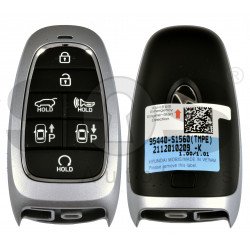 OEM Smart Key for Hyundai  Santa Fe 2021 Buttons:7 / Frequency:433MHz / Transponder:HITAG 3/NCF 29A/ Blade signature:HY22 / Part No:  95440-S1560	 / Keyless Go / Automatic Start 