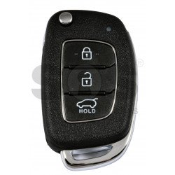 OEM Flip Key for Hyundai Creta 2023    Buttons:3 / Frequency:433MHz / Transponder:TIRIS RF430 (8A) / Part No: 95430-I7000	