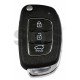 OEM Flip Key for Hyundai Creta 2023    Buttons:3 / Frequency:433MHz / Transponder:TIRIS RF430 (8A) / Part No: 95430-I7000	
