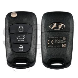 OEM Flip Key for Hyundai I30 2012 Buttons:3 / Frequency:433MHz / Transponder: TIRIS DST 80   / Part.No.: 95430-A5100	