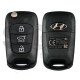 OEM Flip Key for Hyundai I30 2012 Buttons:3 / Frequency:433MHz / Transponder: TIRIS DST 80   / Part.No.: 95430-A5100	