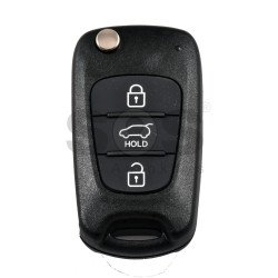 OEM Flip Key for Hyundai I30 2012 Buttons:3 / Frequency:433MHz / Transponder: TIRIS DST 80   / Part.No.: 95430-A5100	