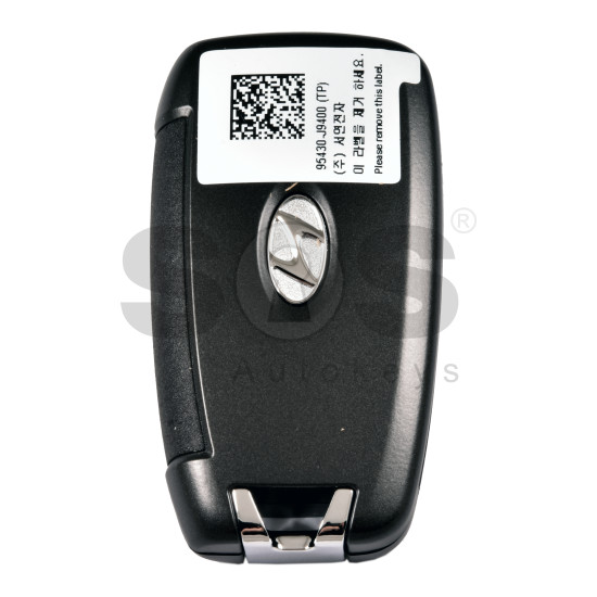 OEM Flip Key for Hyundai  KONA 2022  Buttons:2+1/ Frequency:433 MHz / Transponder:TIRIS DST40    / Part No :  95430-J9400