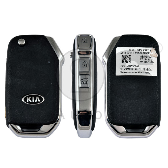 OEM Flip Key for Kia 2023 / Buttons:3 / Frequency:433MHz / Transponder: No Transponder / Part No: 95430-Q5200 OEM Flip Key for Kia 2023 / Buttons:3 / Frequency:433MHz / Transponder: No Transponder / Part No: 95430-Q5200