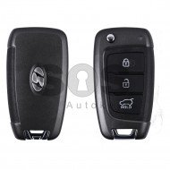 OEM Flip Key for Hyundai I30 2017+ Buttons:3 / Frequency:433 MHz / Transponder:4D60 80-Bit / Blade signature:VA2(Pre-Cut Blade) / Part No 95430-G3200