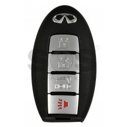 OEM Smart Key for Infiniti QX56 2011 Buttons:3+1P / Frequency:434MHz / Transponder: PCF7952/HITAG 2 / Blade signature:NSN14 /Part No: 285E3-1LL0D	