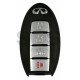 OEM Smart Key for Infiniti Q50 2015 Buttons:3+1P / Frequency:434MHz / Transponder: HITAG AES / Blade signature:NSN14 /Part No: 285E3-4HB0C