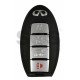 OEM Smart Key for Infiniti QX60 2016 Buttons:3+1P / Frequency:434MHz / Transponder:  HITAG AES / Blade signature:NSN14 /Part No: 285E3-9NF4A