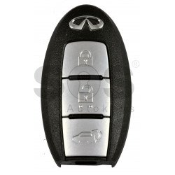 OEM Smart Key for Infiniti JX 2013 Buttons:3  / Frequency:434MHz / Transponder: PCF7952/HITAG3 / Blade signature:NSN14 /Part No: 285E3-9NB3A / Little Scratched 