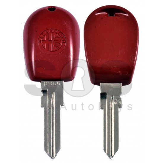 OEM Regular Key for Alfa Romeo /  Transponder: PCF7930/7931 /  Little scratched 