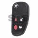 Flip Key for Jaguar Buttons:4 / Frequency:433MHz / Transponder:Tiris DST 4D / Blade signature:FO21