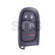 OEM Smart Key for Jeep Buttons:3+1 / Frequency: 433MHz / Transponder: HITAG 128-Bit / PCF 7945/ 7953/ AES / Blade signature: CY24/ SIP22 ( Automatic Start ) 