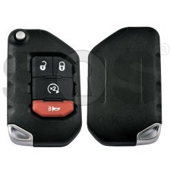 Flip Key for Jeep  Wrangler 2018+ Buttons:3+1 / Frequency: 434 MHz / Transponder:  PCF7939/HITAG AES / FCC: OHT1130261	 / Automatic Start / Keyless Go 