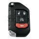 Flip Key for Jeep  Wrangler 2018+ Buttons:3+1 / Frequency: 434 MHz / Transponder:  PCF7939/HITAG AES / FCC: OHT1130261	 / Automatic Start / Keyless Go 