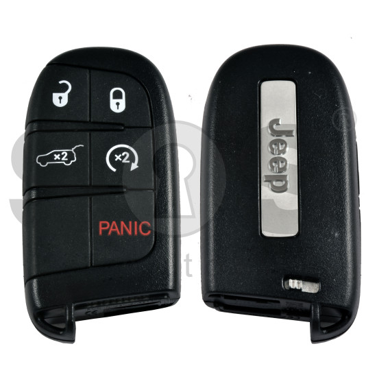 OEM Smart key for Jeep GRAND CHEROKEE 2018-2021 Buttons:4+1 / Frequency: 433MHz / Transponder: PCF7945A/7953A/HITAG2 / OEM Smart key for Jeep GRAND CHEROKEE 2018-2021 Buttons:4+1 / Frequency: 433MHz / Transponder: PCF7945A/7953A/HITAG2 /