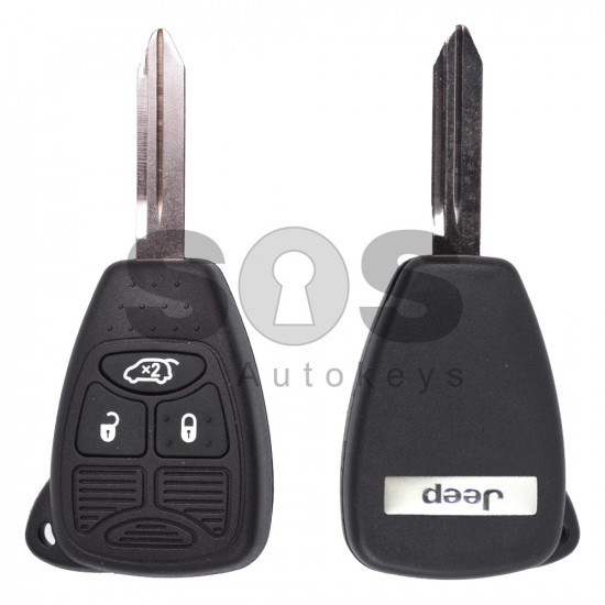 Regular Key for Jeep Buttons:3 / Frequency:433MHz / Transponder:PCF 7961 / Blade signature:CY24