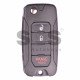 OEM Flip Key for Jeep Buttons:2+1 / Frequency:434 MHz / Transponder:MEGAMOS 88/ AES / Manufacture:TRW  