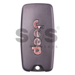 OEM Flip Key for Jeep Buttons:2+1 / Frequency:434 MHz / Transponder:MEGAMOS 88/ AES / Manufacture:TRW 