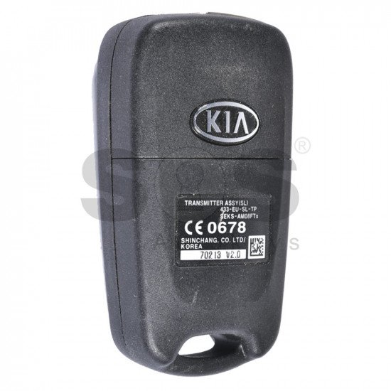 OEM Flip Key for KIA K2 / RIO Buttons:2 / Transponder:4D60 80-Bit / Frequency: 433MHz / Part No:RKE-4S04 / 433-EU-TT / 95430-3U001 OEM Flip Key for KIA K2 / RIO Buttons:2 / Transponder:4D60 80-Bit / Frequency: 433MHz / Part No:RKE-4S04 / 433-EU-TT / 95430-3U001