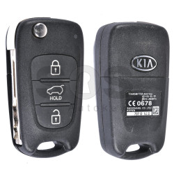 OEM Flip Key for KIA K2 / RIO Buttons:2 / Transponder:4D60 80-Bit / Frequency: 433MHz / Part No:RKE-4S04 / 433-EU-TT / 95430-3U001