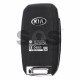 OEM Flip Key for Kia Buttons:3 / Frequency:433MHz / Transponder: 4D60/ 80-Bit /Tiris DST80 / Blade signature:HY22 / Part No:95430-B2200 / 95430-1W053 / 95430-C5210 / DD3TX1302-JD / TQ8-RKE-3F05