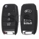 OEM Flip Key for Kia Buttons:3 / Frequency:433MHz / Transponder: 4D60/ 80-Bit /Tiris DST80 / Blade signature:HY22 / Part No:95430-B2200 / 95430-1W053 / 95430-C5210 / DD3TX1302-JD / TQ8-RKE-3F05