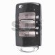 OEM Flip Key for KIA Buttons:3 / Frequency:433MHz / Transponder:PCF 7936/ ID46/ HITAG 2 / Blade signature:HY22