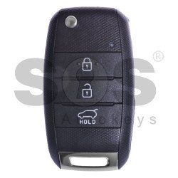 OEM  Flip Key for Kia Soul Buttons:3 / Frequency:433MHz / Transponder:TMS37145 80-Bit/ID6D / Blade signature:HY22 / Model: OKA - NO34(YD) / Immobiliser System: Immobiliser Box 