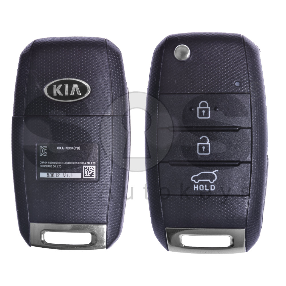 OEM Flip Key for Kia Soul Buttons3 / Frequency433MHz / Transponder