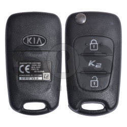OEM Flip Key for KIA K2/RIO Buttons:2 / Blade signature:HY22 / Immobiliser System:Immobiliser Box / Part No:95430-1Y300/95430-1Y301 / WITHOUT TRANSPONDER