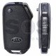 OEM Flip Key for Kia Buttons:3 / Frequency:433MHz / Transponder: Texas Crypto 128-bit AES / Blade signature:HY22 / Part No: 95430-D9420