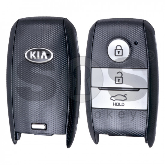 OEM Smart Key for KIA Cherato Buttons:3 / Frequency: 434MHz / Transponder: Texas Crypto 128-bit/ AES / Blade signature: HY22 / Part No: 95440-A7100 / Keyless GO