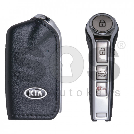 OEM Smart Key for Kia Stinger 2018+ Buttons:3+1 / Frequency:433MHz / Transponder: HITAG3/128-Bit AES/ID47 / Part No: 95440-J5000 / Keyless Go