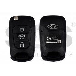 OEM Flip Key for KIA I30 Buttons:3 / Frequency:433MHz / Transponder: 4D60 80Bit / Blade signature:HY22 / Part No 95430-A5100 / 95430-2T600 / 95430-2T601