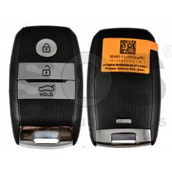 Smart Key KIA Sportage 2019 Buttons:3 / Frequency: 433MHz / Transponder: HITAG 3/ NCF2971X / NCF2972X / Blade signature: HY22 / Part No: 95440-F1100 / Keyless GO
