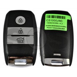 Smart Key KIA Sorento 2015-2017 Buttons:3 / Frequency: 433MHz / Transponder: HITAG 3/ NCF2971X / NCF2972X / Blade signature: HY22 / Part No: 95440-C5100 / Keyless GO