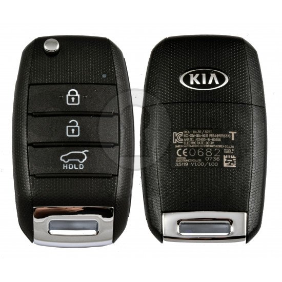 OEM Flip Key for KIA Picanto 2017+ Buttons:3 / Frequency:433 MHz / Transponder: Tiris DST 80  /  Part No:95430-G6600