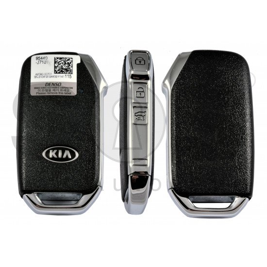OEM Smart Key for Kia  Buttons: 3 / Frequency:433MHz / Transponder:TIRIS RF430 (8A) /  Part No:95440-J7101 / Keyless Go 