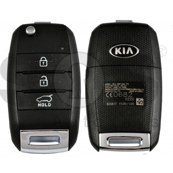 OEM Flip Key for KIA Sorento 2015-2020 Buttons:3 / Frequency:433 MHz / Transponder: Tiris DST 80  /  Part No:95430-C5210