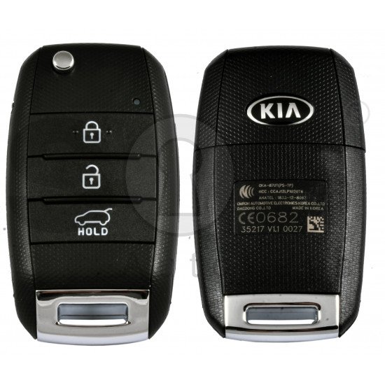 OEM Flip Key for KIA SOUL 2014 Buttons:3 / Frequency:433 MHz / Transponder: Tiris DST 80 40-Bit  /  Part No:95430-B2200