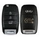 OEM Flip Key for KIA Carnival 2016-2020 Buttons:3 / Frequency:433 MHz / Transponder: Tiris DST 80  /  Part No: 95430-A9010	