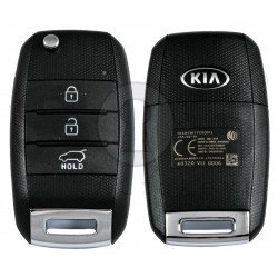OEM Flip Key for KIA Carens 2013-2016 Buttons:3 / Frequency:433 MHz / Transponder: Tiris DST 4D /  Part No: 95430-A4200